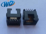 常熟沉板插件超小个mini RJ45连接器 板下高度2.15mm