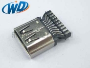 杭州19PIN HDMI 公头高清接头镀金连接器