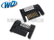 禹城TYCO代工款 贴片7PIN 硬盘盒连接器SATA SMT公头高4.0mm