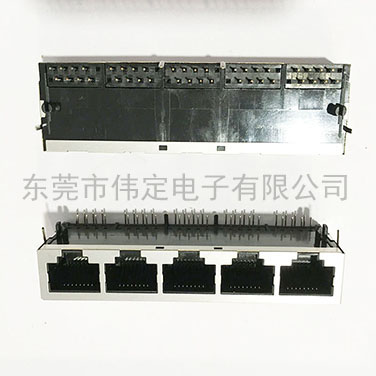 59 1X5带屏蔽壳RJ45接口 路由器网口