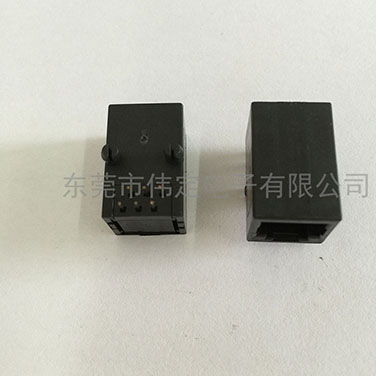 单口加长款  RJ11 6P6C 全塑电话母座